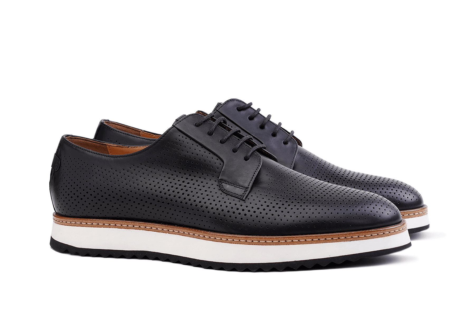 Moral Code Ethan Men's Derby -Black-12 #color_black